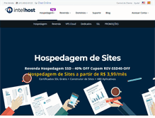 Tablet Screenshot of intelhost.com.br